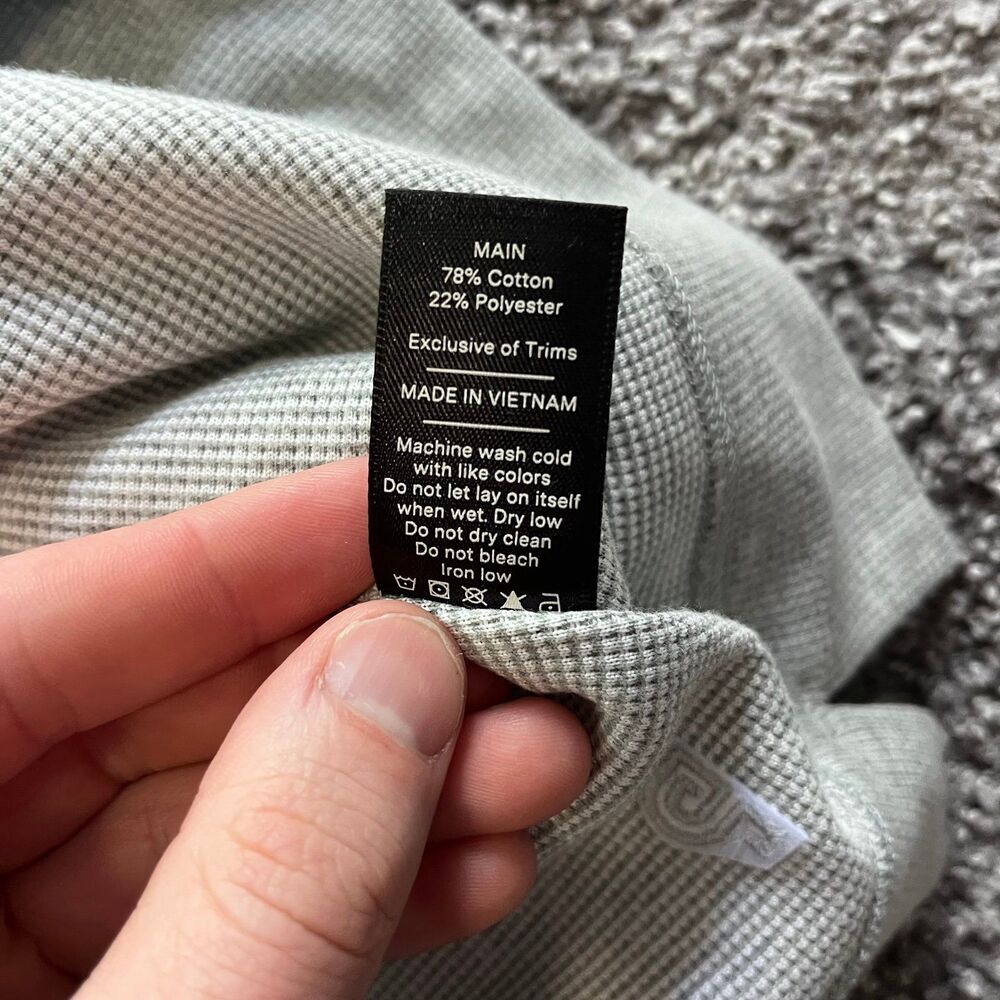 Public Rec Waffle Knit Hoodie Sweatshirt Pullover Heather Grey Mens XL - Picture 4 of 6